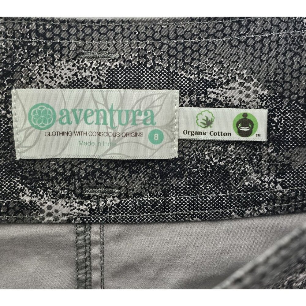 Aventura Melia Women's Skirt Size 8 Brushed Nickel Button Front Organic Cotton - Picture 2 of 5